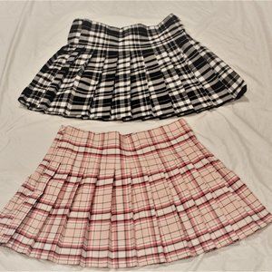 2 plaid skirts